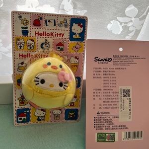 ⭐️ Sanrio Hello Kitty Chick Squish Plush in Packaging •Authentic Fidget Keychain